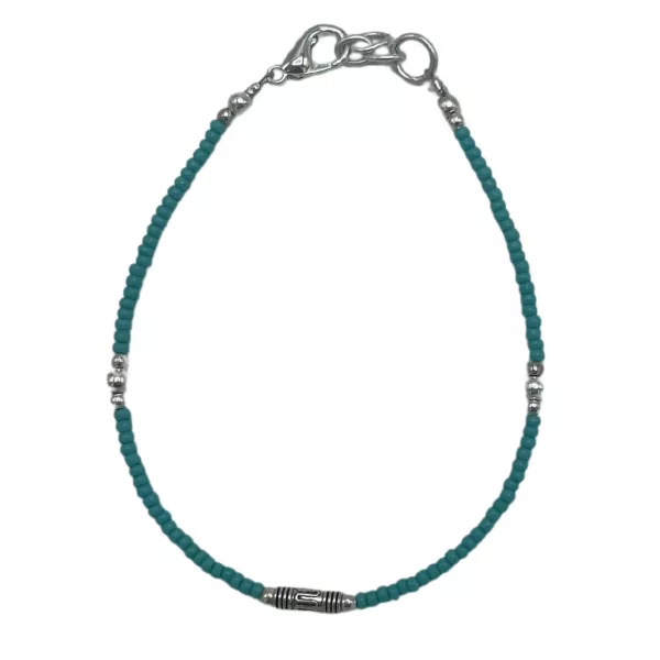 Nepalese Extra Fine Gem Bracelet - Turquoise & Teardrop