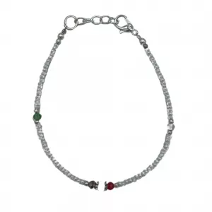 Nepalese Extra Fine Gem Bracelet - Pearl & Cut Beads