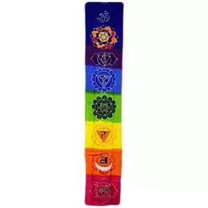 Chakra Drop Banner - Rainbow 183x35cm