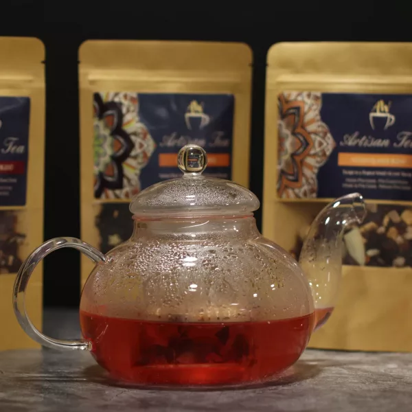 Glass Infuser Teapot - Round Pearl - 400ml - Image 6