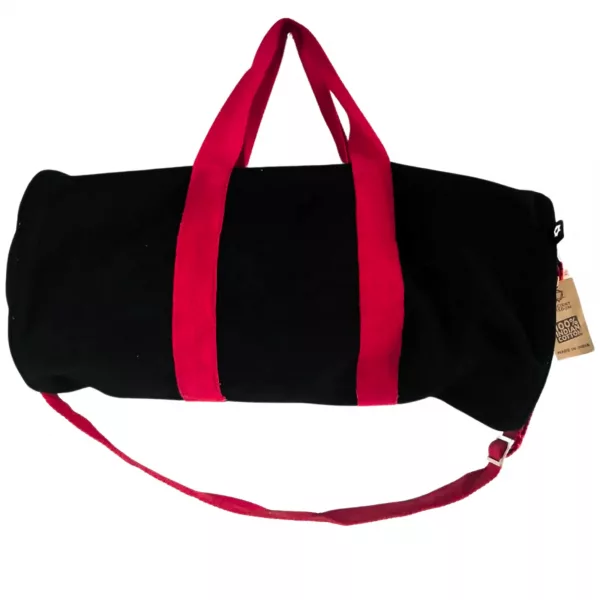 Don\'t Quit Gym Bag - Black - Cherry Pink Handle