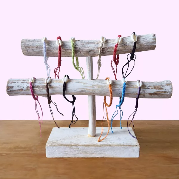 Handmade Friendship Bracelets - Cowrie Chums Shell (asst) - Image 2