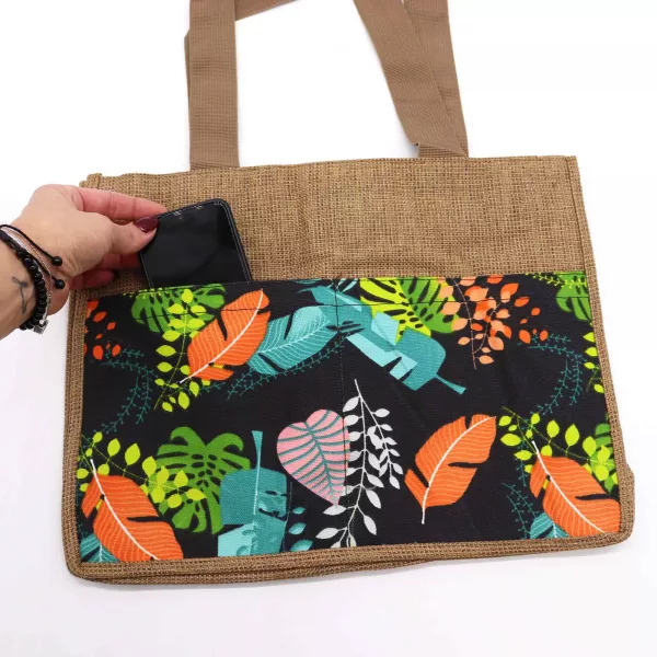 Tropical Market Shopping Bag - (assorted designs) - 40x30x9cm - Image 3