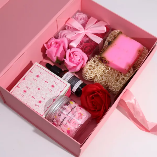 Flat Pack Gift Box - Large  (28.2x20.2x9.2cm) - Baby Blue - Image 5