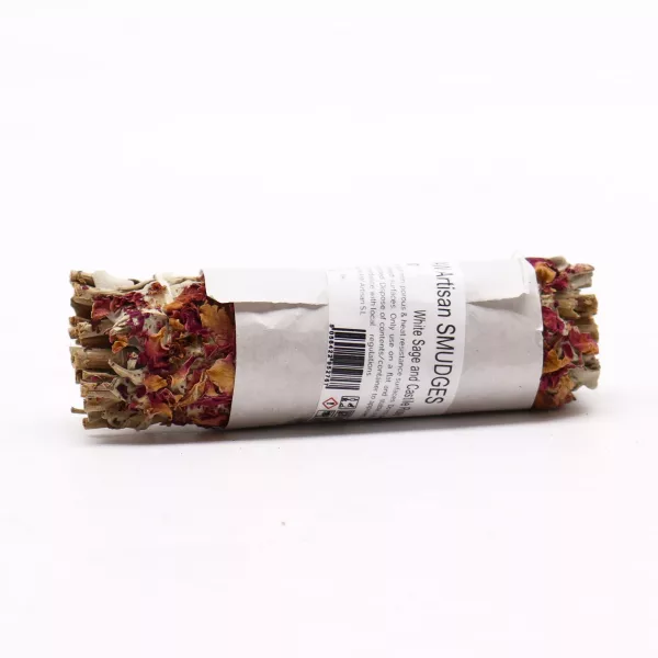 Smudge Stick - White Sage and Castile Rose - Image 2