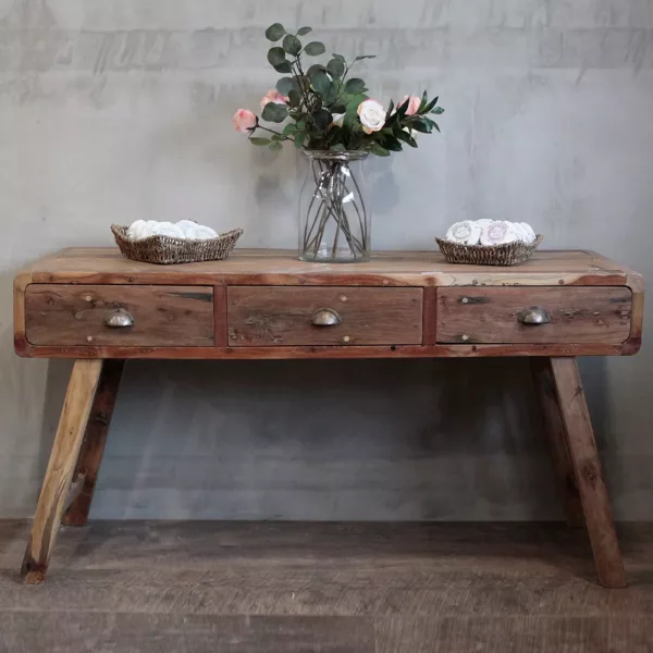Console Table - Recycled Wood - 150x50x80cm - Image 5