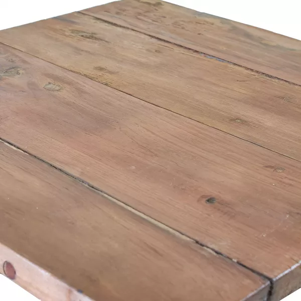 Square Folding Coffee Table - 50cm - Recycled Wood - Image 5