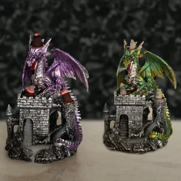 Dragons Castle Triple Backflow Incense Burner - Image 5