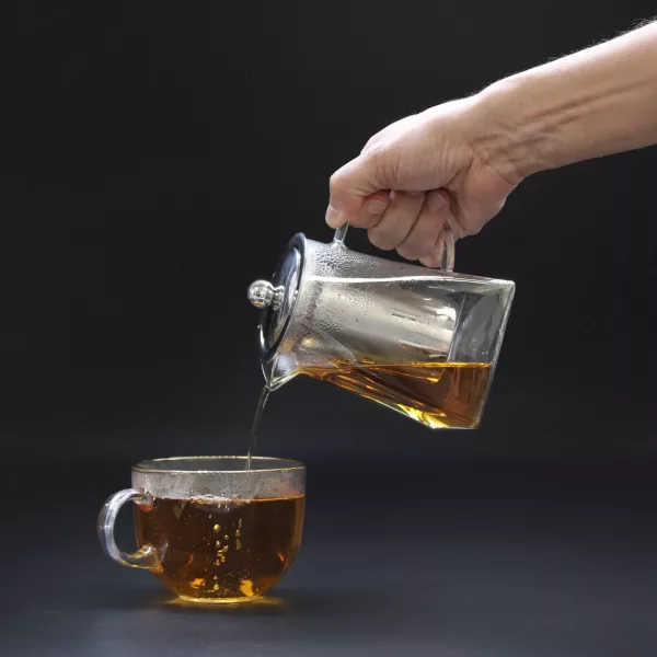 Glass Infuser Teapot - Tower Shape - 780ml - Image 2