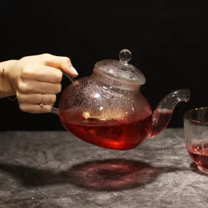 Glass Infuser Teapot – Round Pearl – 800ml