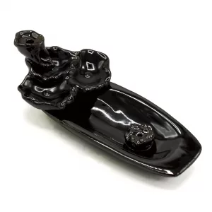 Backflow Incense Burner – Lotus Pond & Incense Stick Holder