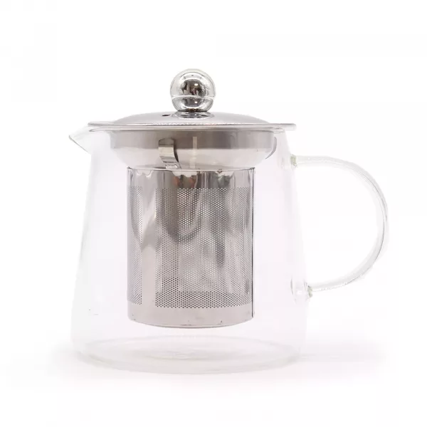 Glass Infuser Teapot - Flask Shape - 350ml