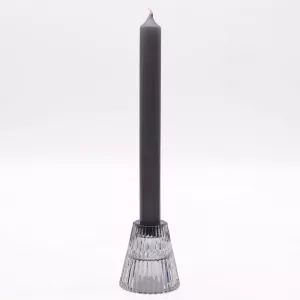 Flip Dinner Candle / Tealight Holder – Midnight Grey