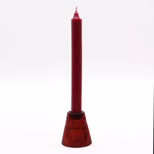 Flip Dinner Candle / Tealight Holder – Vampire Red