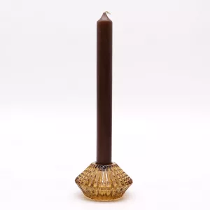 Flower Flip Dinner Candle / Tealight Holder – Antique Amber