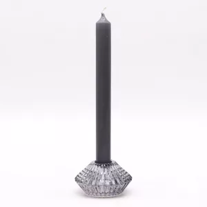Flower Flip Dinner Candle / Tealight Holder – Midnight Grey