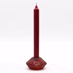 Flower Flip Dinner Candle / Tealight Holder – Vampire Red