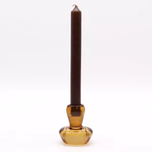 Mushroom Flip Dinner Candle / Tealight Holder – Antique Amber