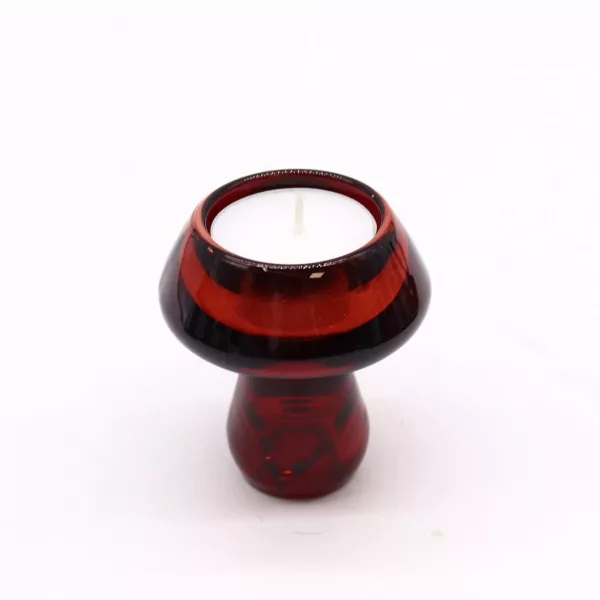 Mushroom Flip Dinner Candle / Tealight Holder - Vampire Red - Image 3