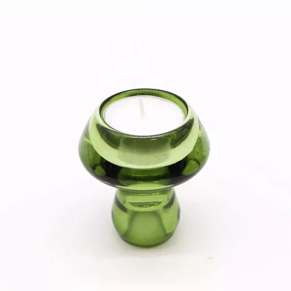 Mushroom Flip Dinner Candle / Tealight Holder - Garden Jade - Image 3