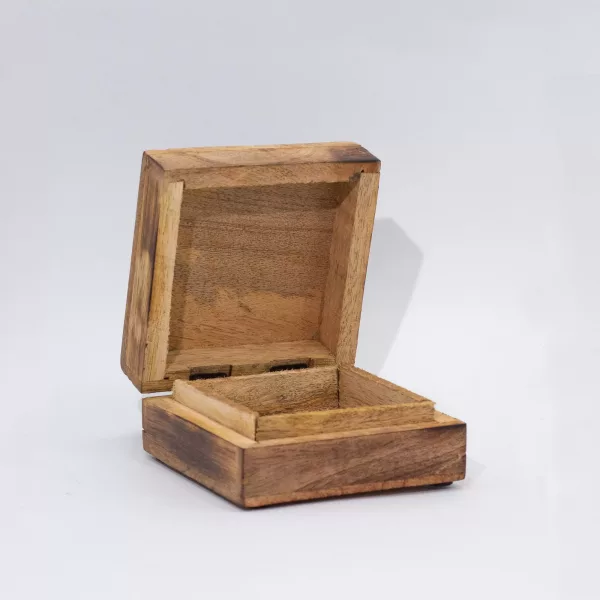 Hop Hare Small Enameled Square Box - Wolf & Moon - Image 2