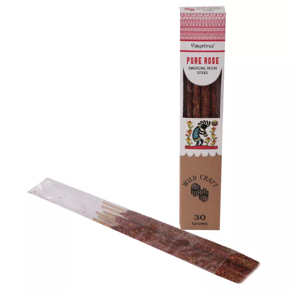 30g Golden Pure Rose Smudging Resin Sticks - Image 2