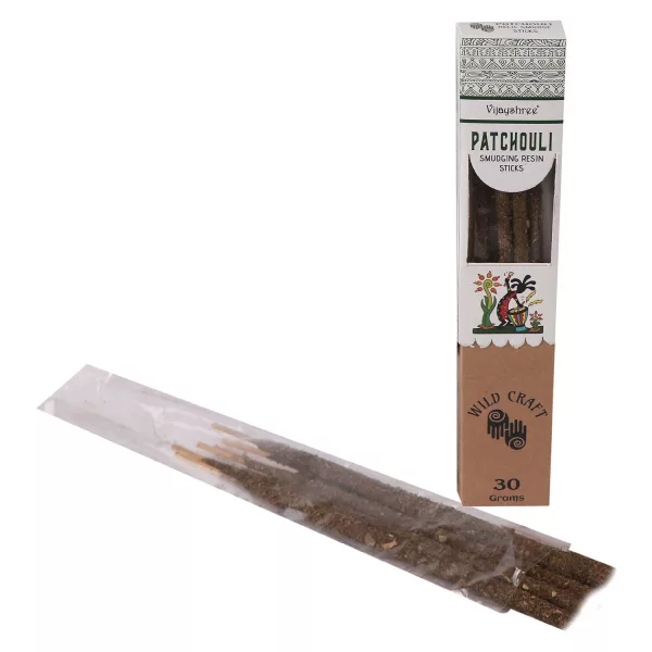 30g Golden Patchouli Smudging Resin Sticks - Image 2