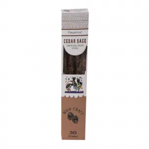 30g Golden Cedar Sage Smudging Resin Sticks