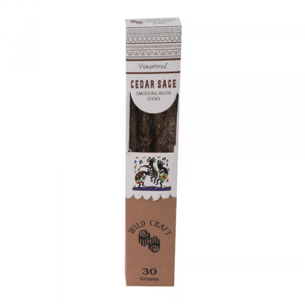 30g Golden Cedar Sage Smudging Resin Sticks