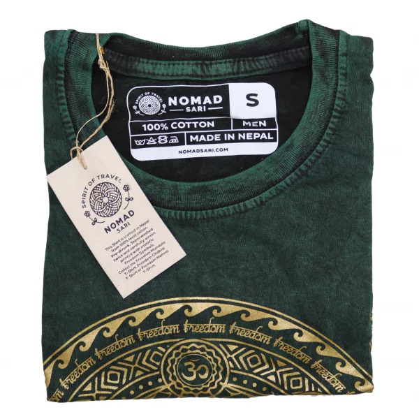Stone Washed T-Shirt – Chakra – Green - Image 3