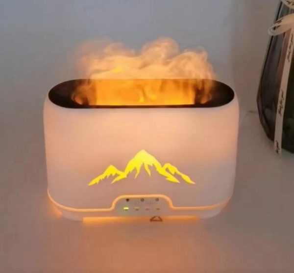 Himalayas Aroma Diffuser - USB-C - Remote control - Flame Effect - Image 2
