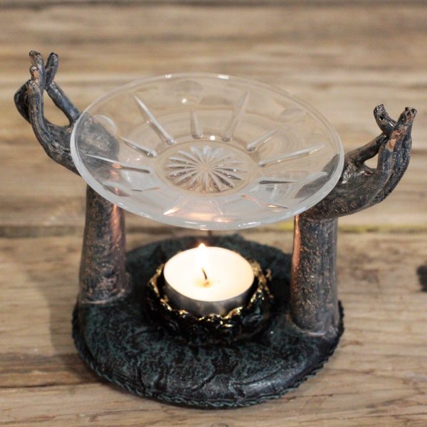 Antique Buddha - Om Hands Oil Burner - Image 4