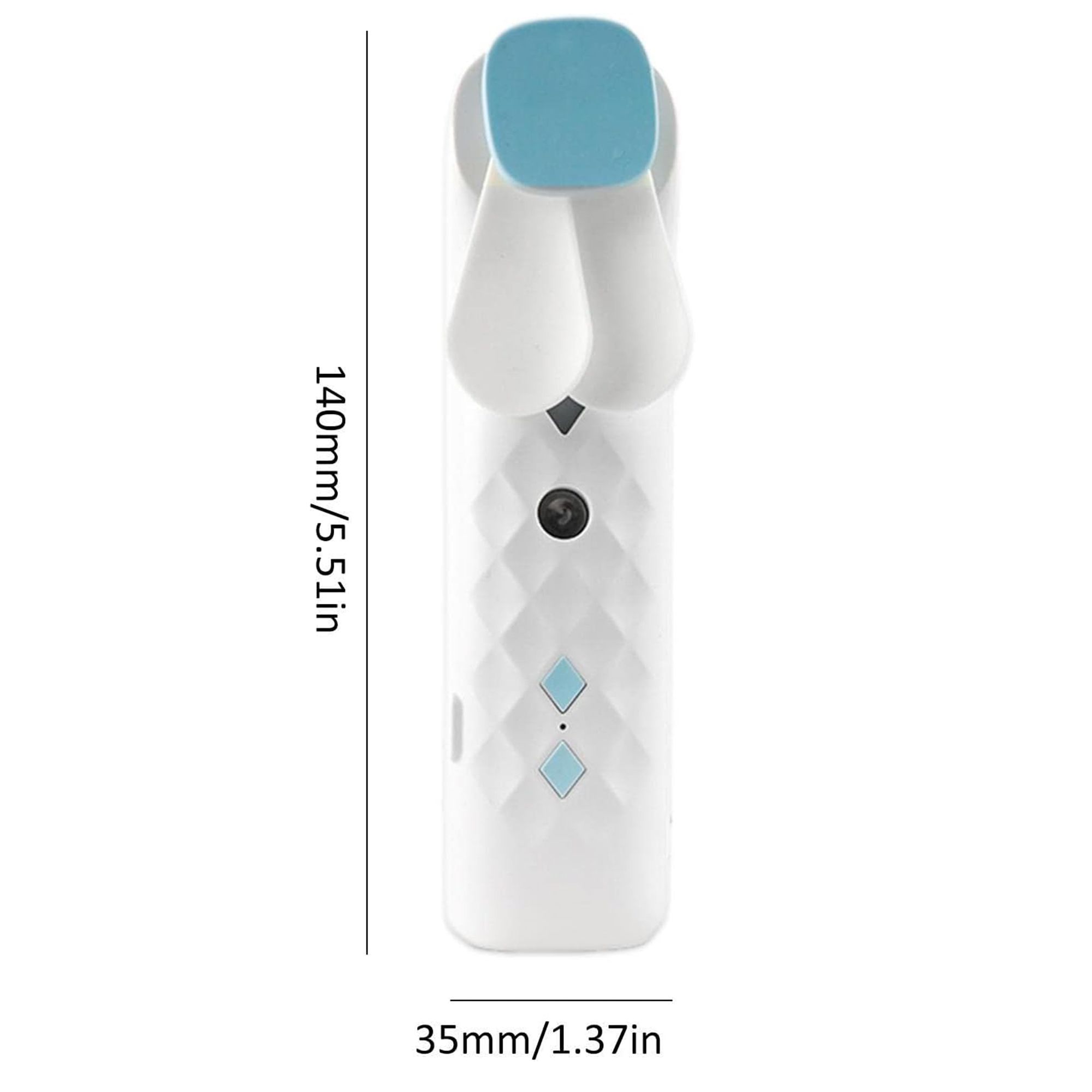 White Nano Mist Face Fan & Spray - USB chargable - Image 8