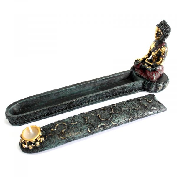 Antique Buddha - Incense Burner & Box - Image 2