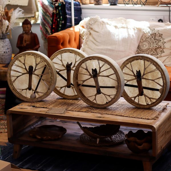 Spirit of the Wolf - Sharman Drum & Stick- Tunable - 40cm - Image 6