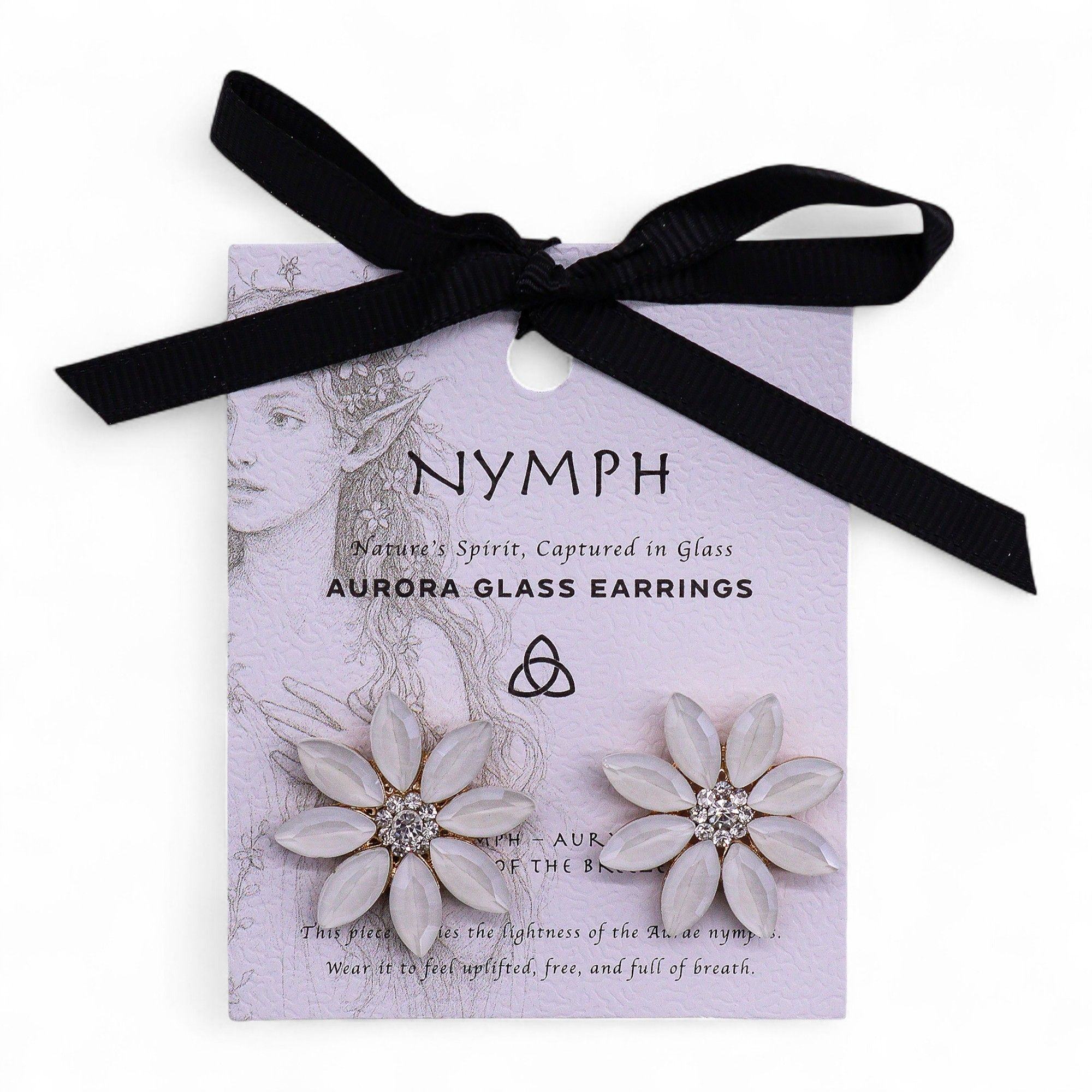 Pearl - Vintage Glass - Flowers - Earrings - Image 3