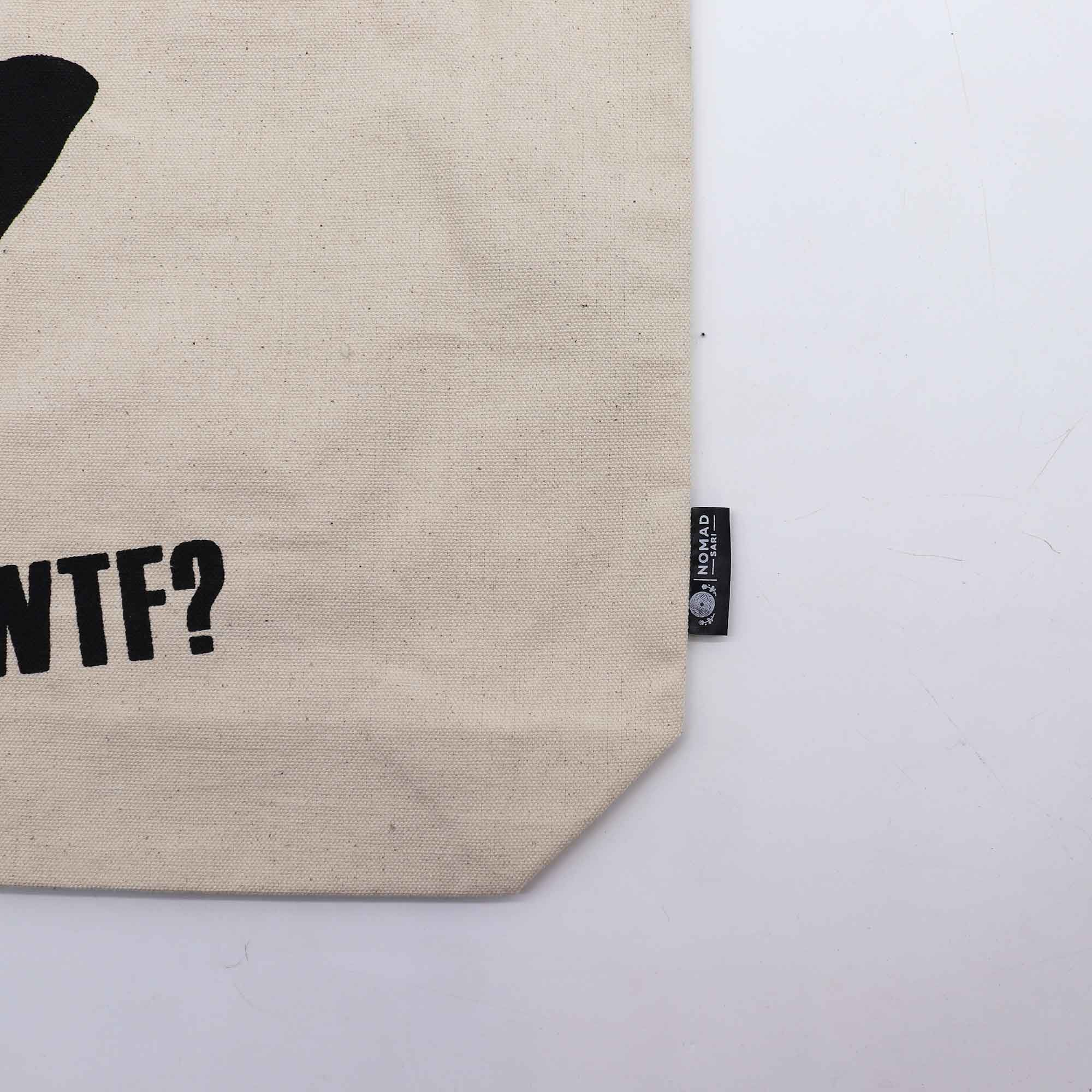 Iconic Classic Tote Bag - Black Cat - Natural 10oz - Image 3