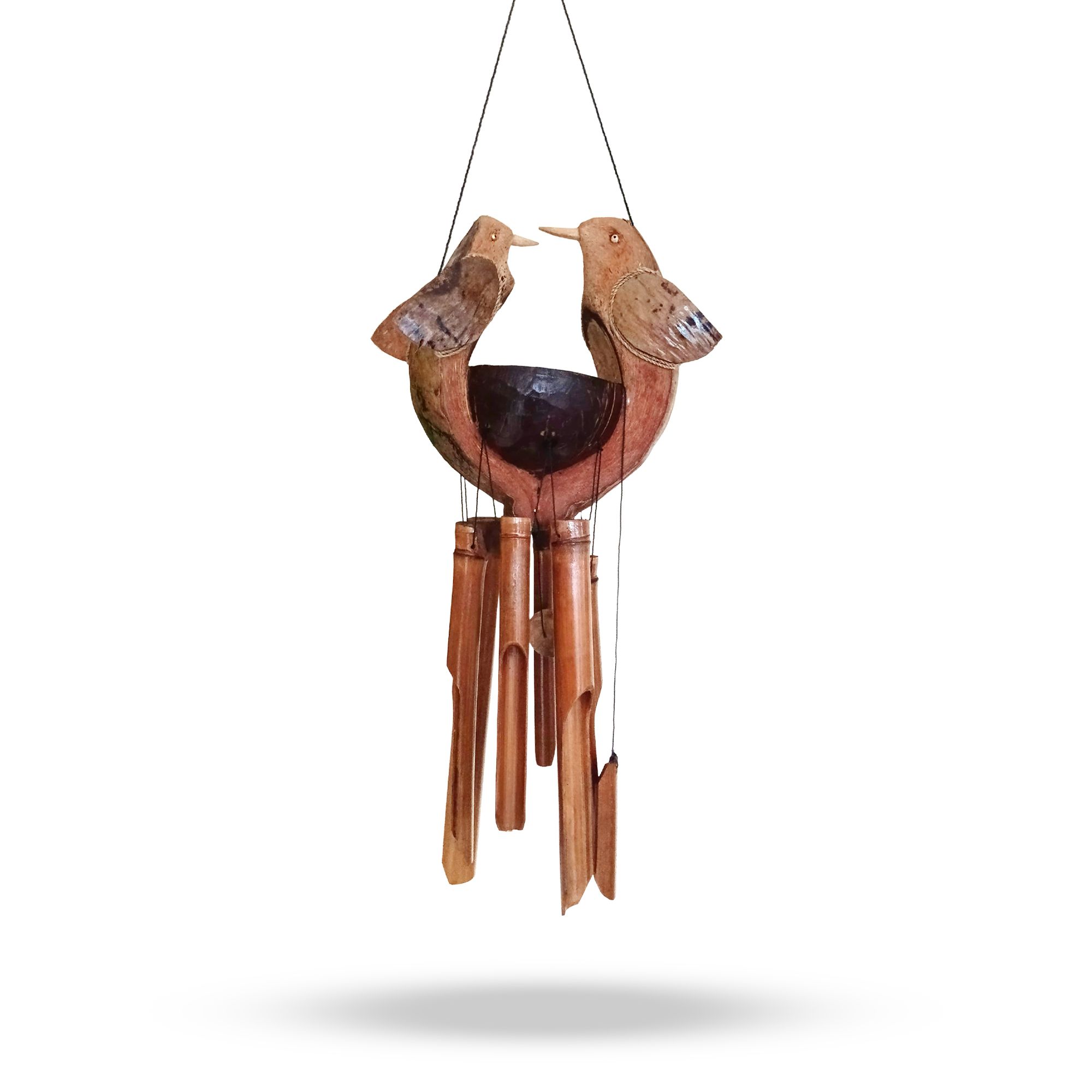 Bamboo Windchime - Natural finish - Husband & Wife - Image 3