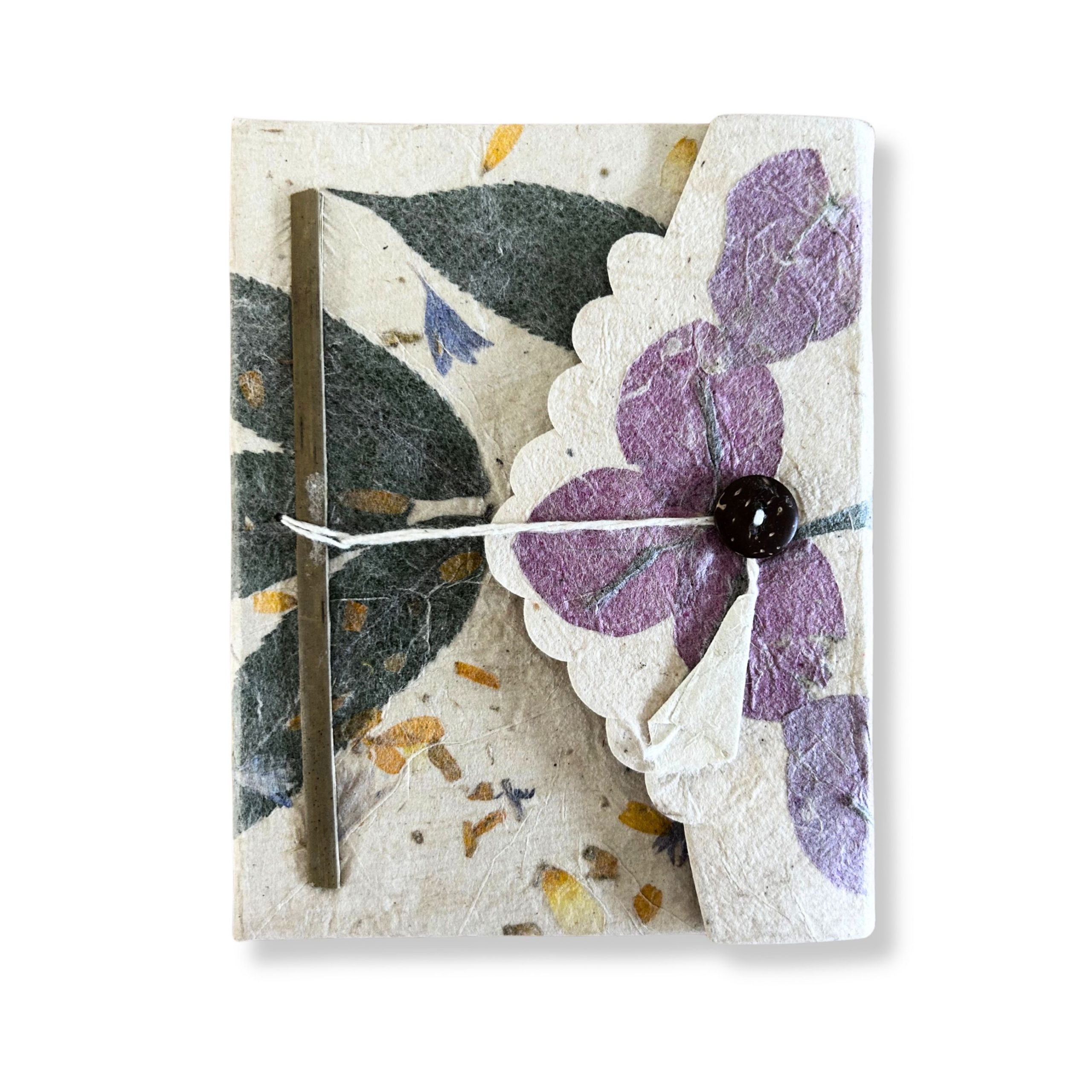 Med Lokta Bougainvillea Notebook Lrg (15x12cm) - 45 leafs