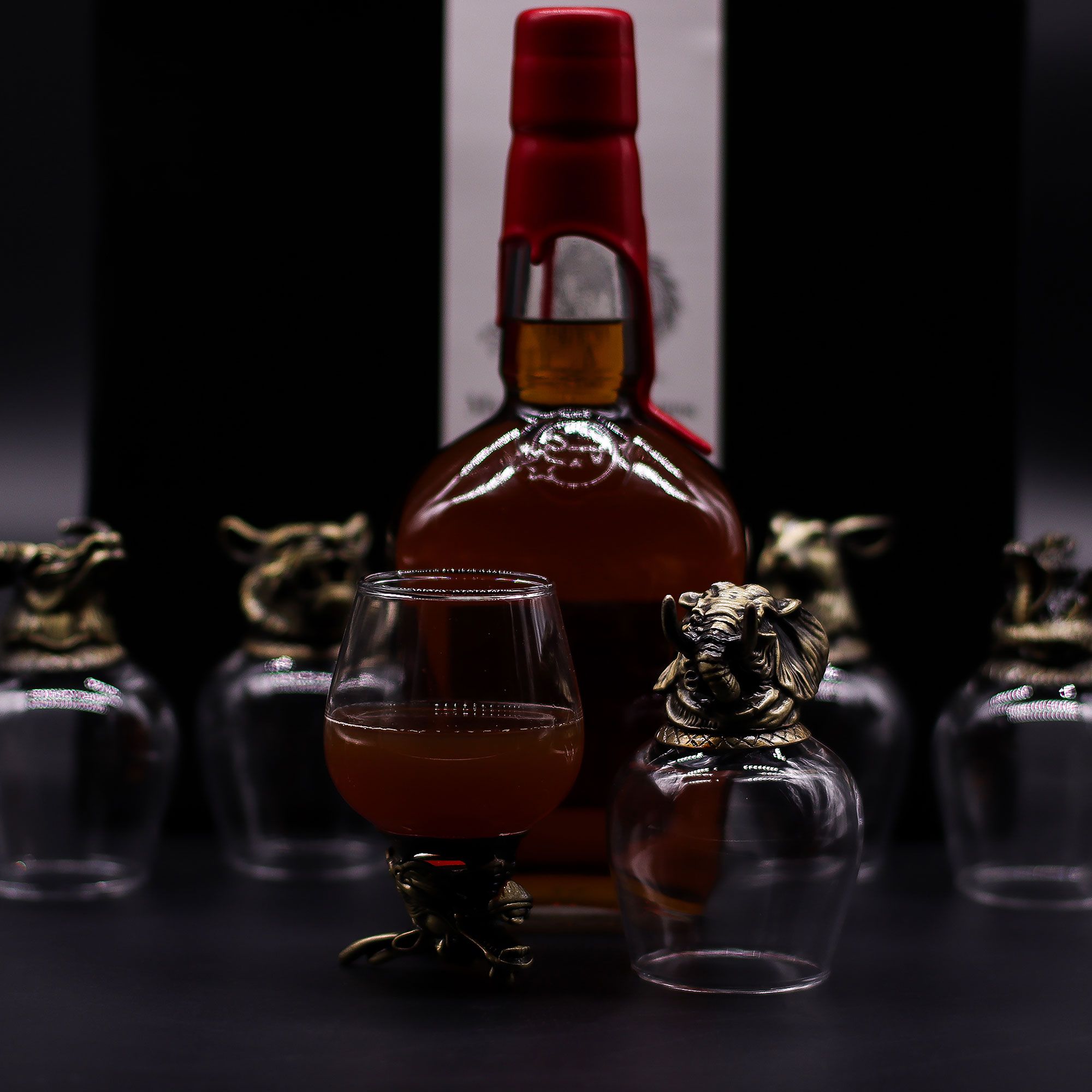 Gift Set of 6 Glasses (100ml) - Mystical Creatures - Antique Bronze - Image 9