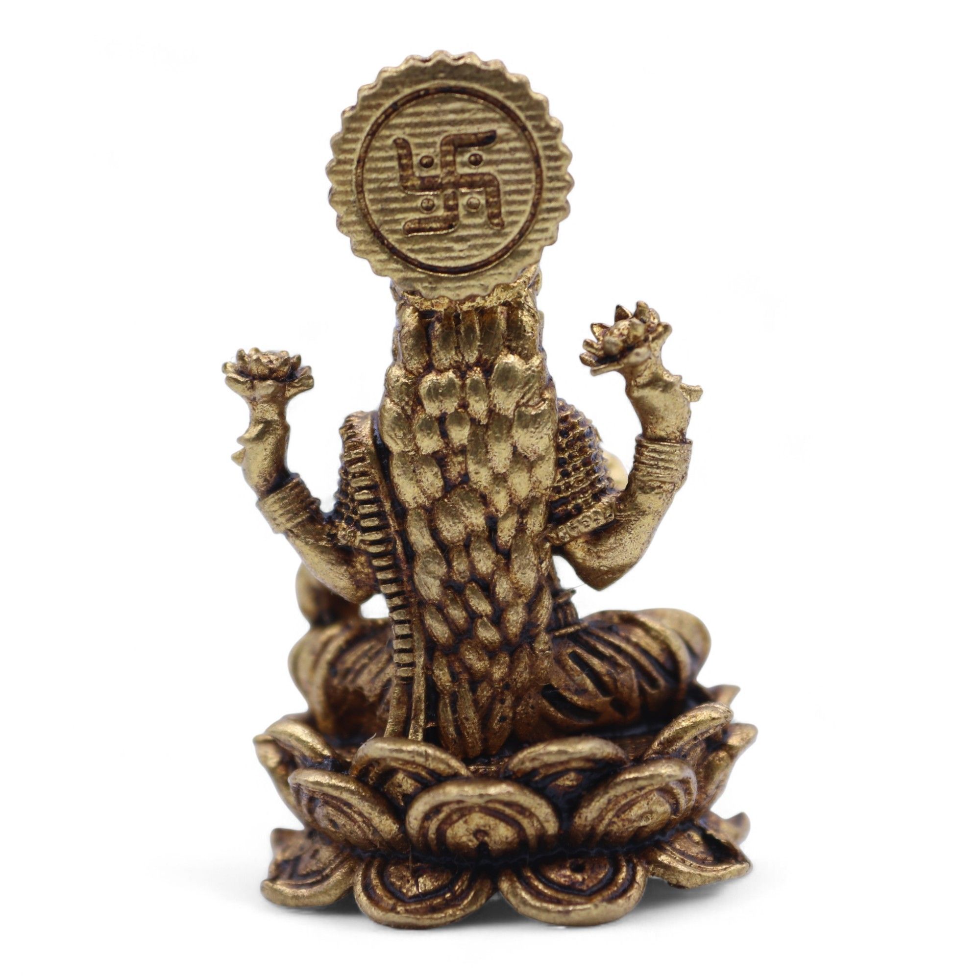 Brass Miniature Gods - Laxmi (22gms) - 37mm