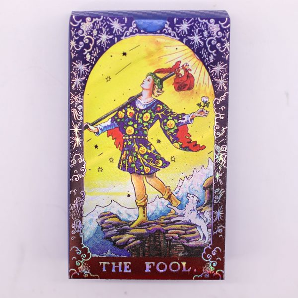 Blue Foil Tarot Card Set - Mandala - with booklet - Image 3