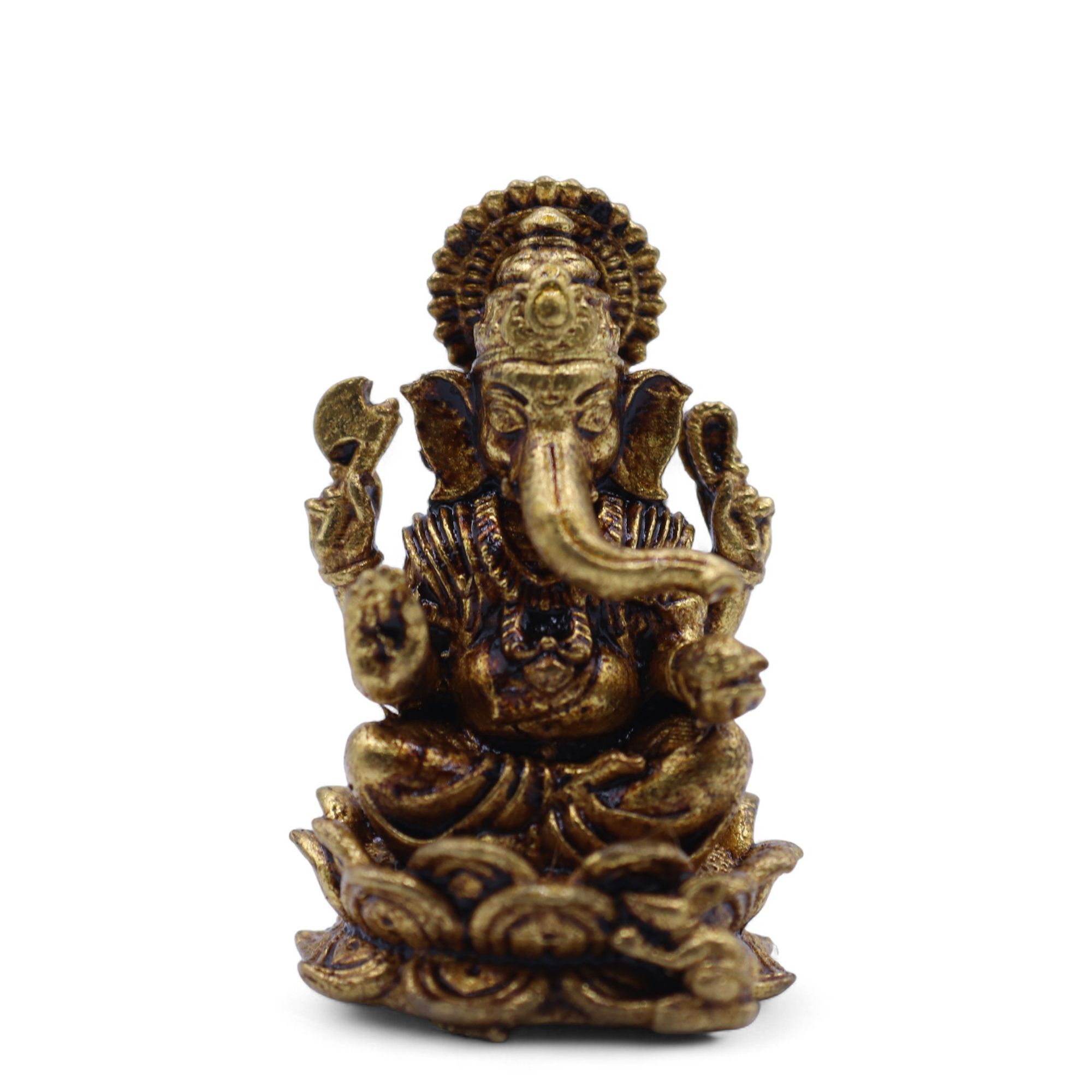 Brass Miniature Gods - Ganesha (12gms) - 30mm - Image 3