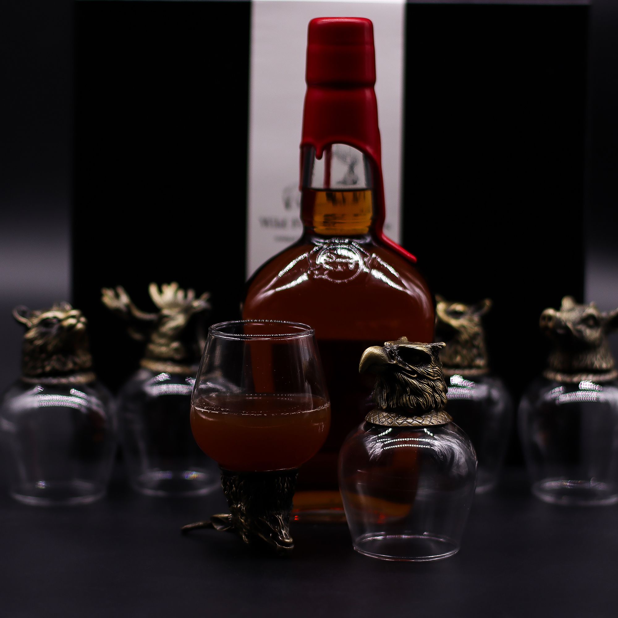 Gift Set of 6 Glasses (50ml) - Mystical Creatures - Antique Bronze - Image 10