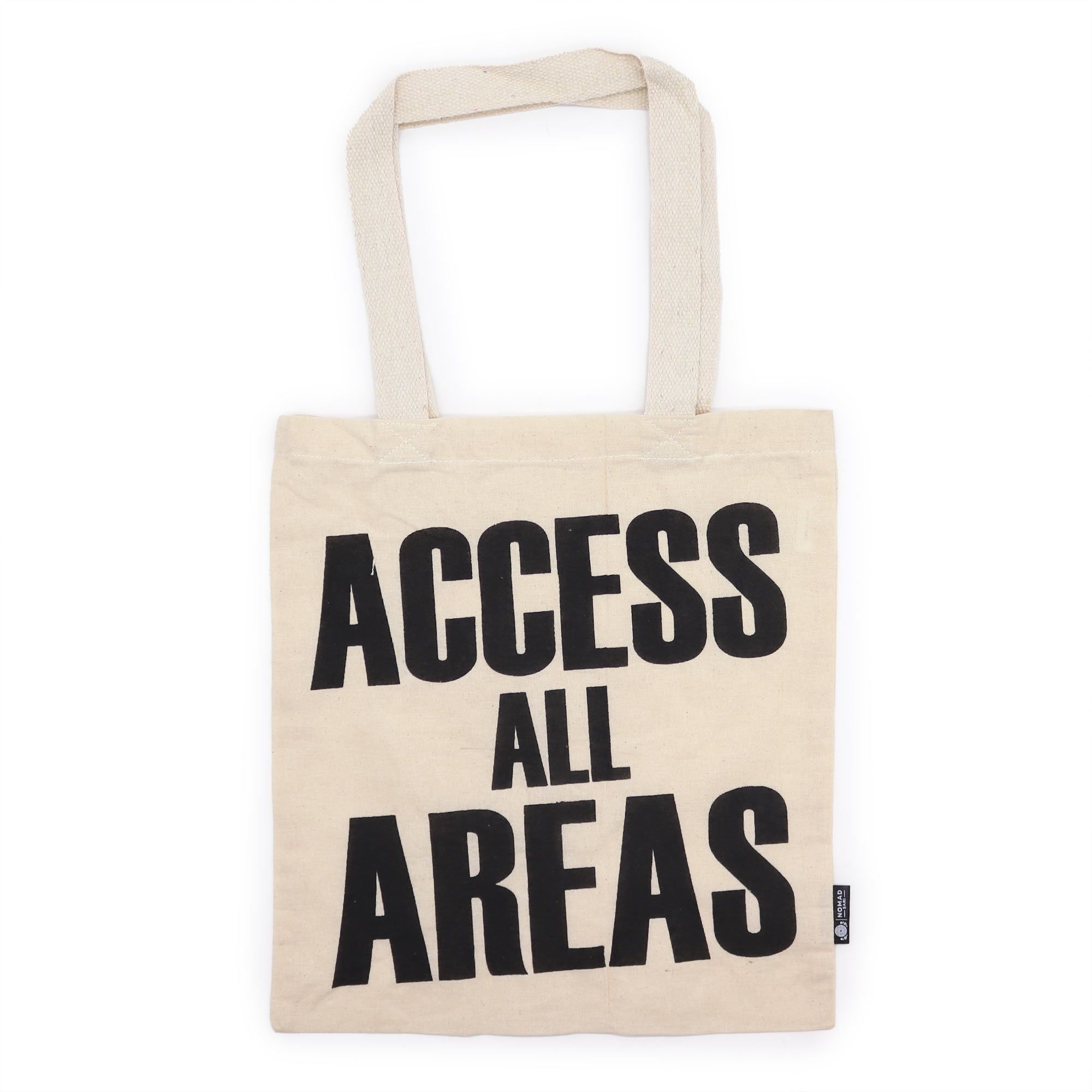 Iconic Basic Tote Bag - ACCESS ALL AREA - Natural 4oz - Image 3