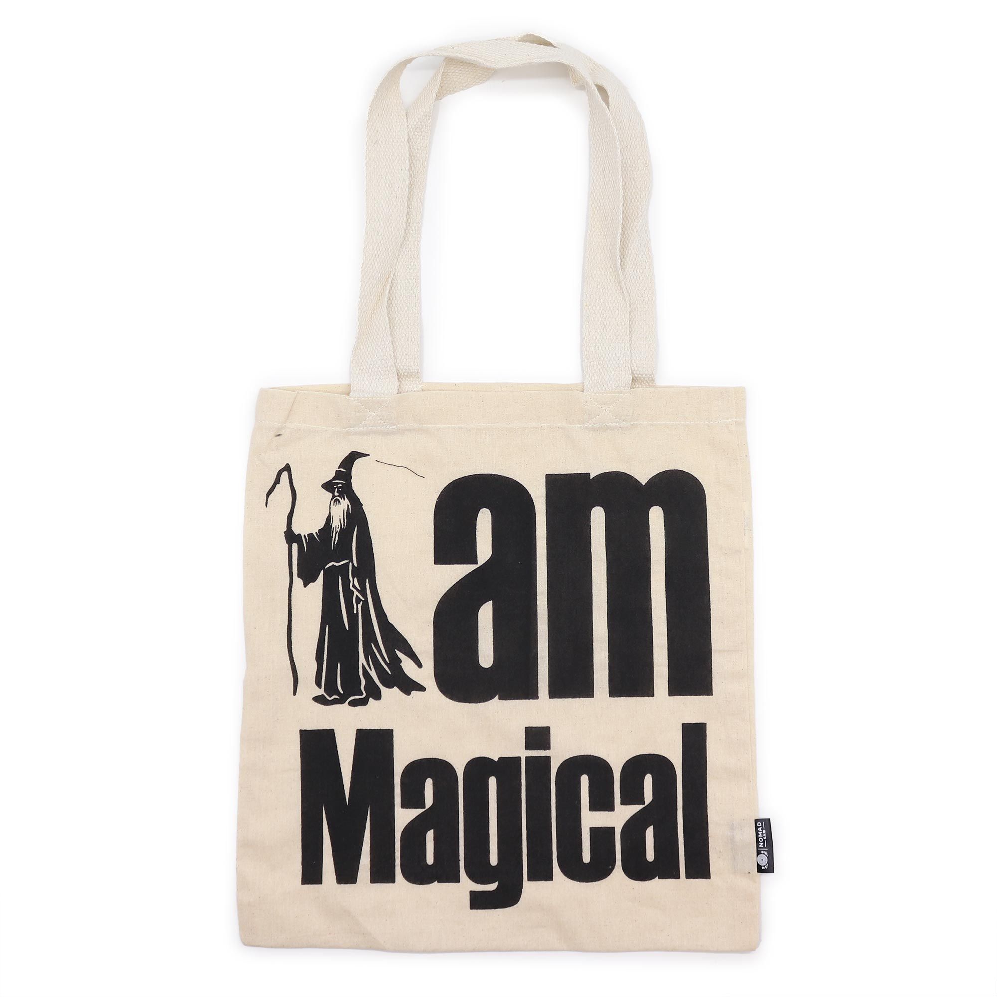 Iconic Basic Tote Bag - I am Magical - Natural 4oz - Image 2