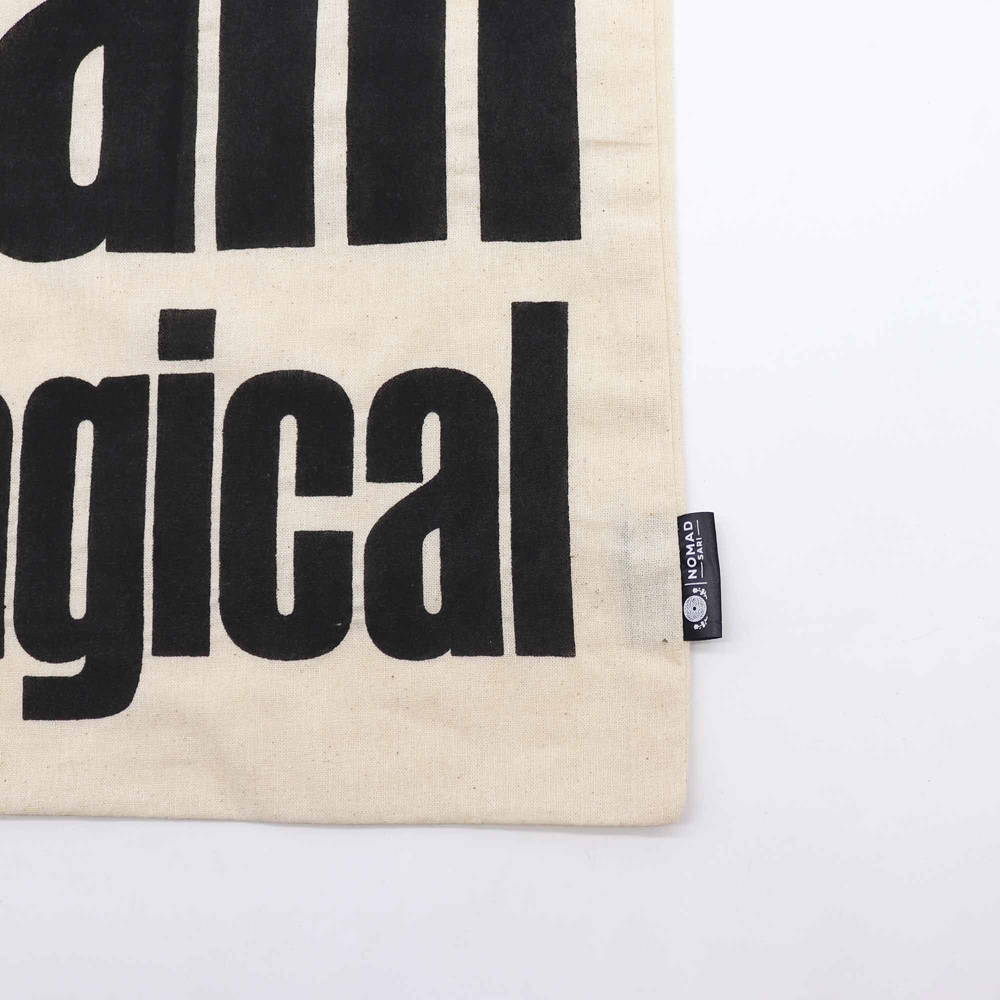 Iconic Basic Tote Bag - I am Magical - Natural 4oz - Image 3