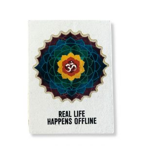 Lrg Lokta Inspiration Notebook (21x15cm) - 45 leafs - Real Life - inc bookmark