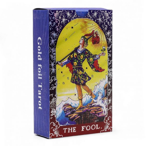 Blue Foil Tarot Card Set - Mandala - with booklet - Image 5
