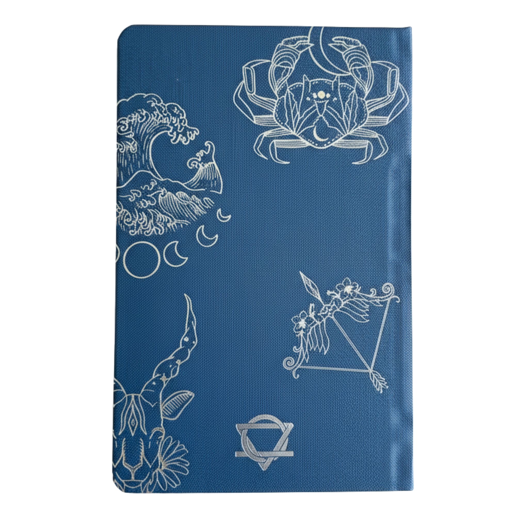 Midnight Blue Wellness Journal - 120 pages - Silver Zodiac - Image 3